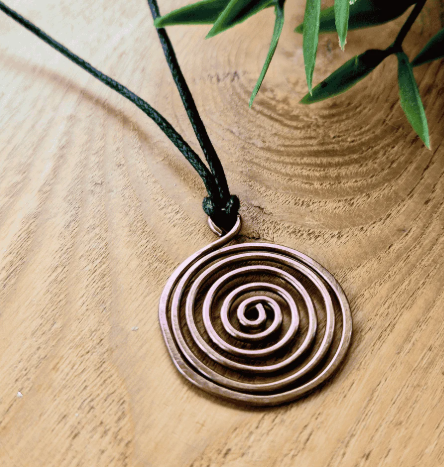 Bakır Spiral Kolye